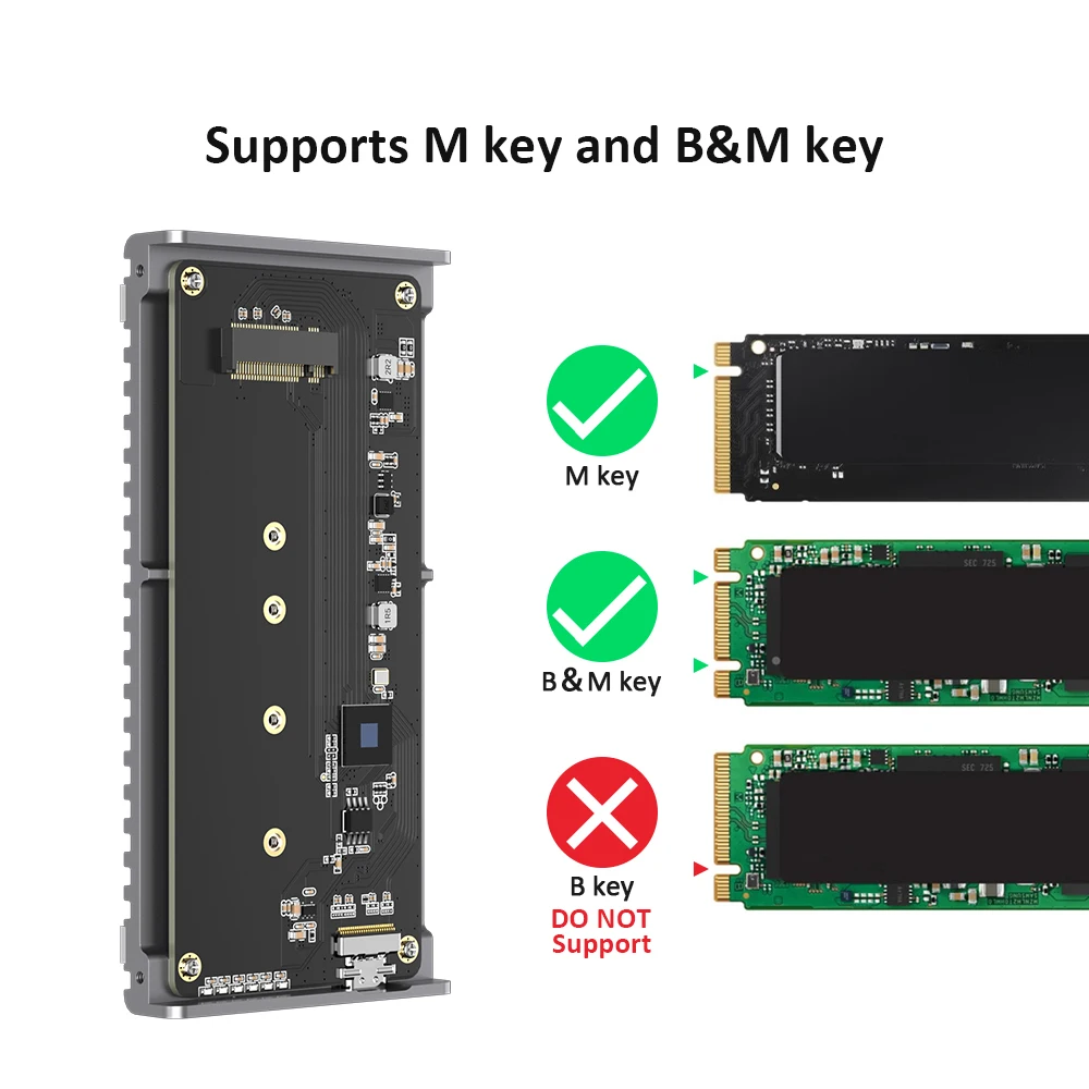 Gabinete SSD USB4 M.2 NVMe de  - Usb4 40Gbps External Ssd 8Tb avaliação e preço