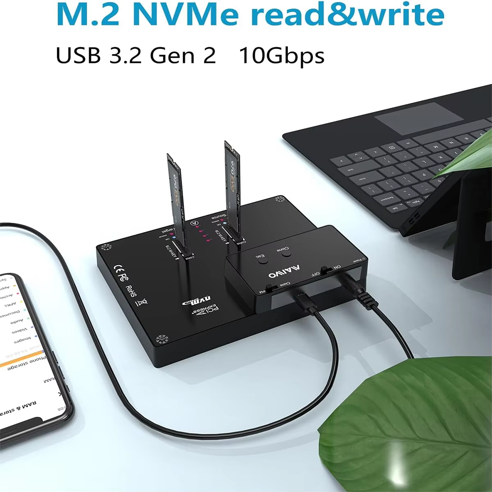 Maiwo 2 bay m2 nvme docking st - 8Tb M2 Nvme Ssd avaliação e preço