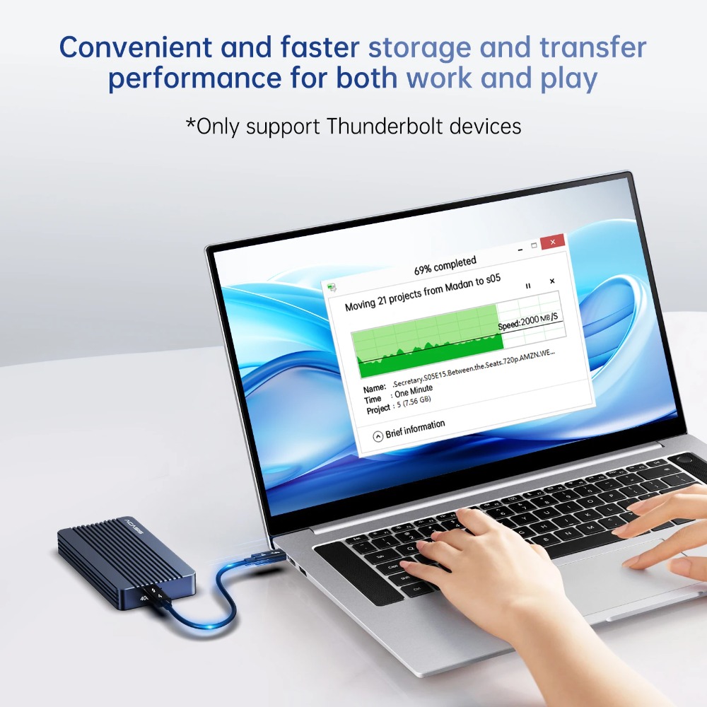 ACASIS 40Gbps M.2 NVMe SSD Gab - 8Tb M2 Nvme Ssd avaliação e preço