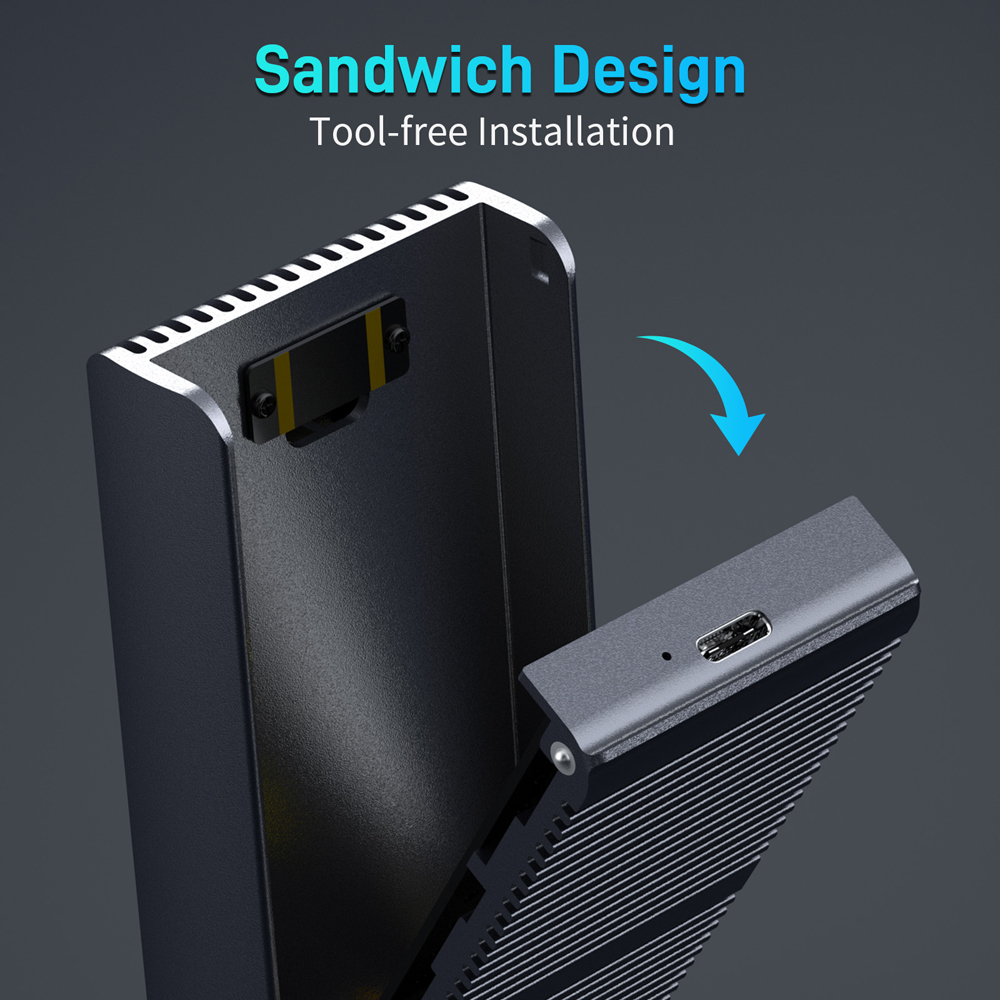 Case FIDECO de Alumínio USB4 p - 8Tb M2 Nvme Ssd avaliação e preço