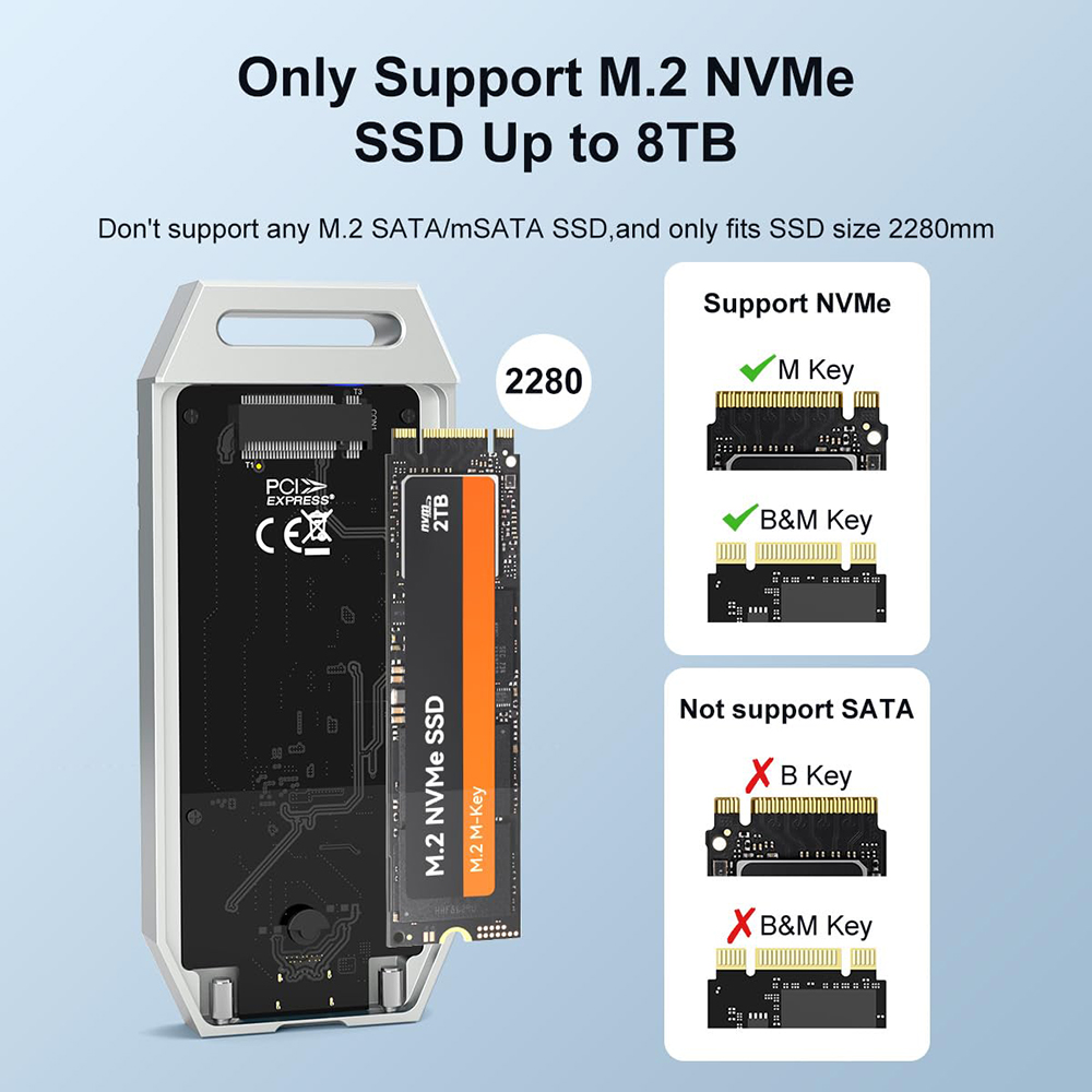 MAIWO-Gabinete SSD NVMe M.2, A - Usb4 40Gbps External Ssd 8Tb avaliação e preço
